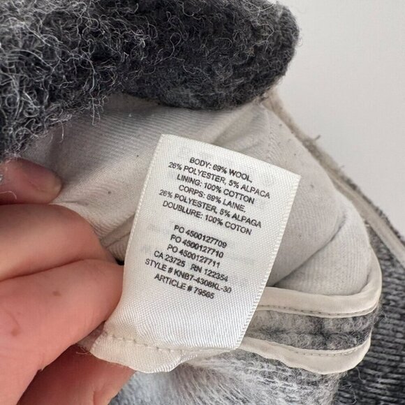 Aritzia Wilfred Free Midi Wool Plaid Ganna Shacket Long Black White Size XS - Picture 8 of 8